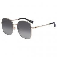 Солнцезащитные очки , оправа: металл, градиентные, бесцветный Gucci