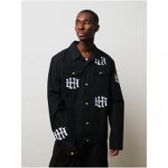 Джинсовая куртка , демисезон/лето, оверсайз, размер XS, черный Haliky