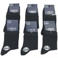 Носки , 6 пар, размер 41-44, черный ЛИМАКС