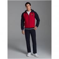 Костюм , толстовка и брюки, повседневный стиль, прямой силуэт, размер 52, красный Red-n-Rock's