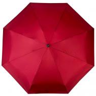 Смарт-зонт , автомат, 4 сложения, купол 96 см., 8 спиц, система «антиветер», чехол в комплекте, для женщин, красный Diniya