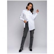 Блуза  , размер 56, белый 1001dress