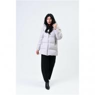 куртка   зимняя, силуэт прямой, подкладка, утепленная, размер 50 (60RU), бежевый Maritta