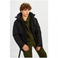 Куртка , демисезон/зима, силуэт прямой, ветрозащитная, водонепроницаемая, размер 56, черный Baon
