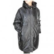 Куртка , женская демисезонная, размер 60, черный Нет бренда