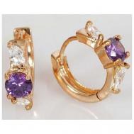 Серьги , аметист, фиолетовый Lotus Jewelry