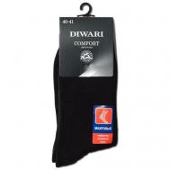 Мужские носки , 1 пара, классические, махровые, размер 27(42-43), черный DiWaRi