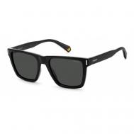 Солнцезащитные очки , прямоугольные, оправа: пластик, для мужчин, серый Polaroid
