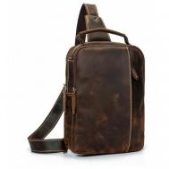 Рюкзак кросс-боди , фактура матовая, коричневый Camelbags