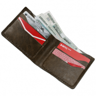 Бумажник , фактура гладкая, коричневый poosh shop