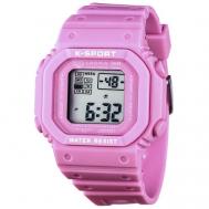 Наручные часы  Sports Электронные спортивные с секундомером, подсветкой, защитой от влаги и ударов, розовый Lasika