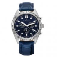 Наручные часы  Classic Часы мужские  10247 3C BUIN, синий, серебряный Claude Bernard