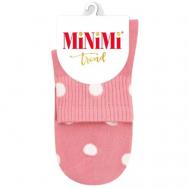 Женские носки  средние, нескользящие, размер 35-38 (23-25), розовый MINIMI