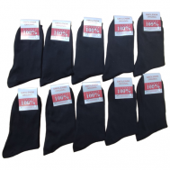 Носки , 10 пар, размер 45-46, черный Смоленская Чулочная Фабрика