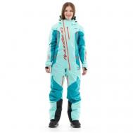 Горнолыжный комбинезон  Gravity Premium, зимний, карманы, карман для ски-пасса, капюшон, мембранный, утепленный, водонепроницаемый, размер S, голубой Dragonfly