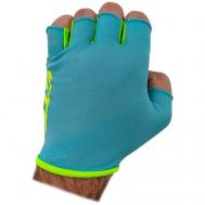 Перчатки , светоотражающие элементы, зеленый, голубой STG