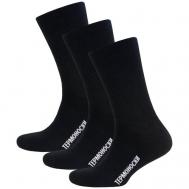 Мужские носки , 3 пары, классические, размер 39-41, черный Status