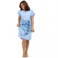 Сорочка , размер 54, голубой НАТАЛИ