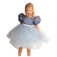Детское платье праздничное с объемными рукавами 98-104 Krolly