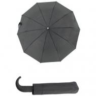 Зонт полуавтомат, 3 сложения, купол 100 см., 10 спиц, черный AltroMondo