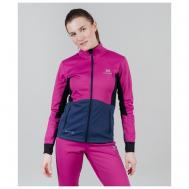Куртка , размер 44/S, розовый, синий NORDSKI