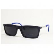 Солнцезащитные очки , прямоугольные, поляризационные, для мужчин, черный POLARSTAR