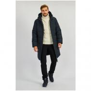 куртка , демисезон/зима, силуэт прямой, подкладка, капюшон, карманы, размер XL, синий Baon
