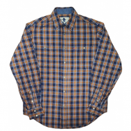 Рубашка , размер 56, горчичный, синий West Rider