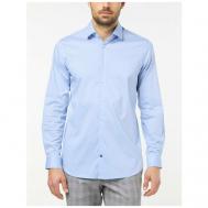 Рубашка , размер 44, голубой Pierre Cardin