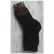 Мужские носки , 1 пара, 4 уп., утепленные, размер 25, черный Senso
