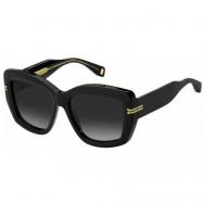 Солнцезащитные очки , прямоугольные, оправа: пластик, с защитой от УФ, для женщин, черный Marc Jacobs