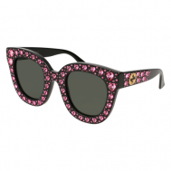 Солнцезащитные очки  GG0116S 005, прямоугольные, для женщин, черный Gucci