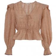 Блуза  , размер 4, коричневый Ulla Johnson