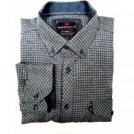 Рубашка , размер 6XL(68), серый BARCOTTI