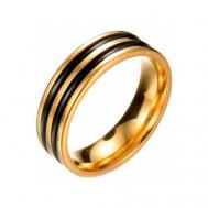 Кольцо , нержавеющая сталь, эмаль, размер 21.5 DG Jewelry