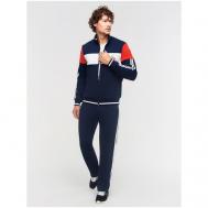 Костюм , олимпийка, толстовка и брюки, силуэт прямой, карманы, размер 58, синий Red-n-Rock's