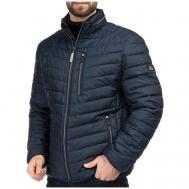 Куртка  демисезонная, силуэт прямой, внутренний карман, карманы, размер 50, синий NortFolk