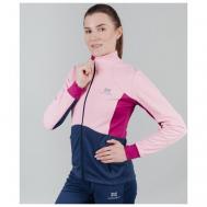 Куртка , размер 44/S, розовый, синий NORDSKI