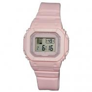 Наручные часы  Электронные спортивные наручные часы  с секундомером, подсветкой, защитой от влаги и ударов, розовый Lasika