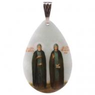 Икона нательная перламутровая Кирилл и Мария #83397 Свято-Троицкая Сергиева Лавра