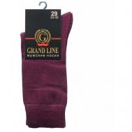 Носки , размер 29, бордовый Grand Line