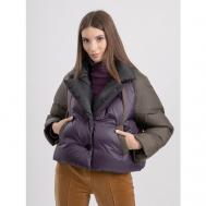 куртка  , демисезон/зима, силуэт прямой, без капюшона, влагоотводящая, размер 46-48, мультиколор Энсо