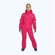 Комбинезон  для сноубординга, зимний, карманы, подкладка, капюшон, мембранный, утепленный, размер L, розовый Snow Headquarter