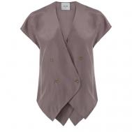 Блуза  , размер 44, коричневый Alysi