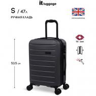 Чемодан , 47 л, размер S+, серый IT Luggage