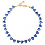 Ожерелье  OLIVIA золотой+синий UNI MARINA FOSSATI