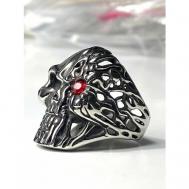 Кольцо , искусственный камень, кристалл, размер 23, серебряный Florento