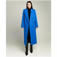 Пальто  , размер S, голубой, фиолетовый BUBLIKAIM