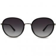 Солнцезащитные очки , круглые, оправа: металл, поляризационные, для женщин, серый Furlux