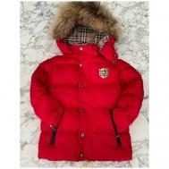 Зимняя куртка/парка/пуховик унисекс, для мальчика, натуральный мех, качество люкс 92-158 Нет бренда